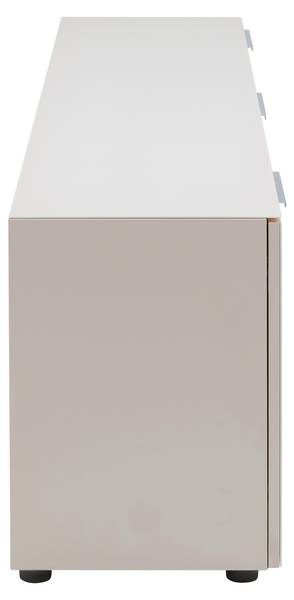 Lowboard SIENA Beige - Holzwerkstoff - Glas - 180 x 55 x 40 cm