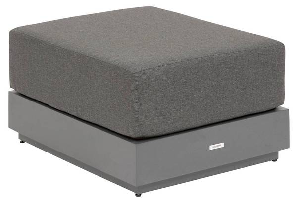 Gartenhocker ALLURE Grau - Metall - 65 x 42 x 78 cm