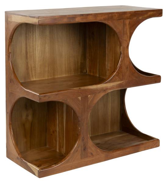 Wandschrank RUBEN Braun - Massivholz - 90 x 90 x 40 cm