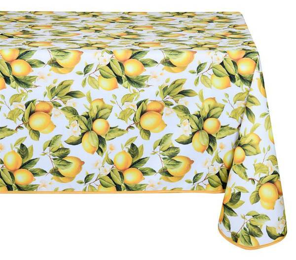 Tischdecke ACIDULE Weiß - Textil - 140 x 140 x 240 cm