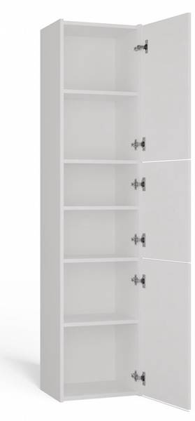 Badezimmerschrank A5 Weiß - Holzwerkstoff - 40 x 170 x 30 cm