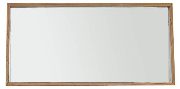 Spiegel FIFTIES Beige - Massivholz - 135 x 67 x 12 cm