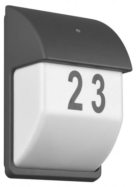 Wandleuchte MERSEY Grau - Metall - 18 x 28 x 18 cm