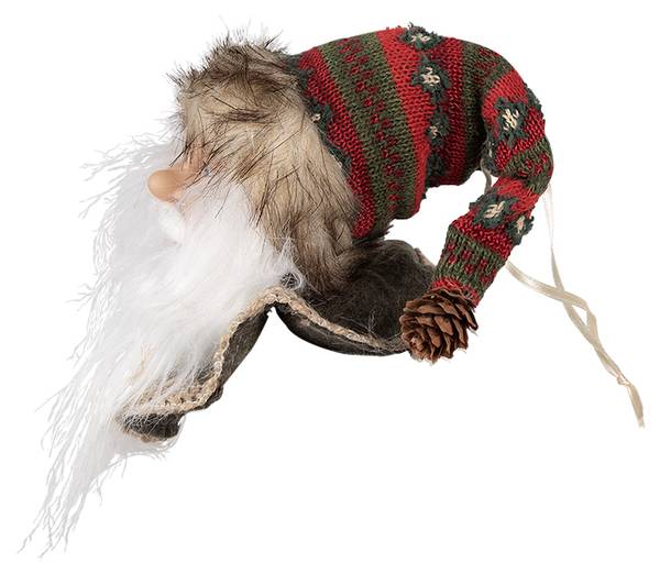 Kersthanger Kerstman CH65267 rood - kunststof - 9 x 28 x 10 cm