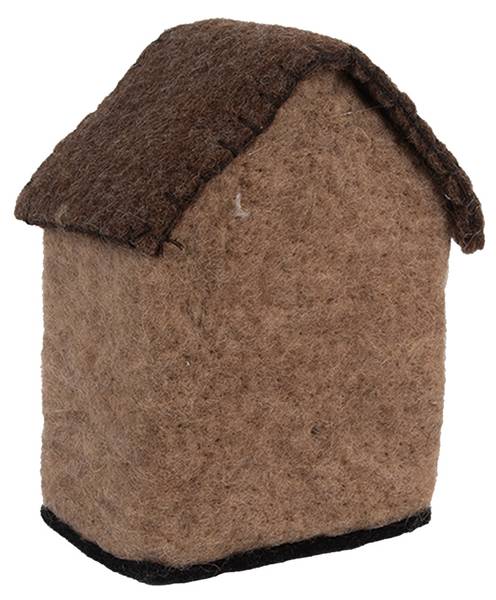 Dekorationsfigur Haus Xmas&Calvin Braun - Textil - 7 x 14 x 12 cm