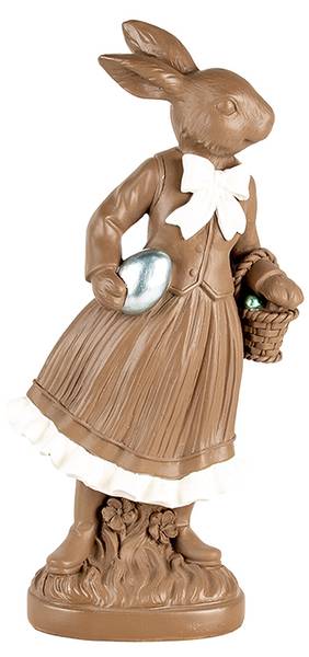 Dekorationsfigur Kaninchen Easter&Entley Braun - Kunststoff - 9 x 39 x 18 cm