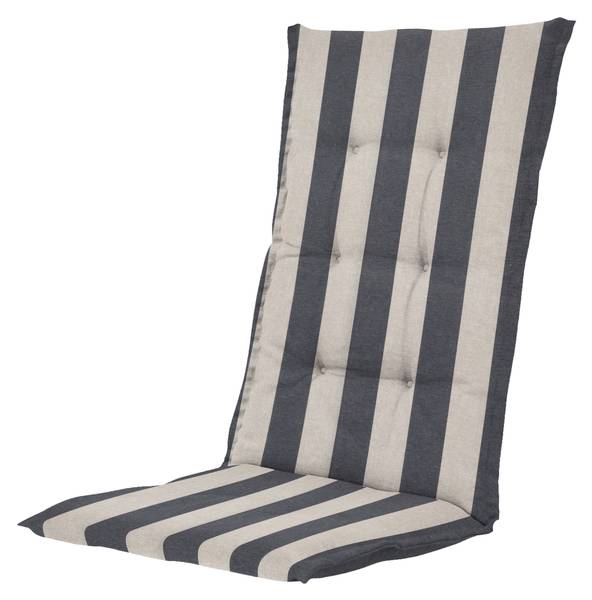 Gartenstuhlkissen AMORA 4er-Set Grau