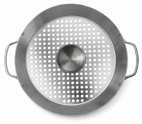 Hähnchenhalter für Kamado-Grill Silber - Edelstahl - 31 x 12 x 35 cm