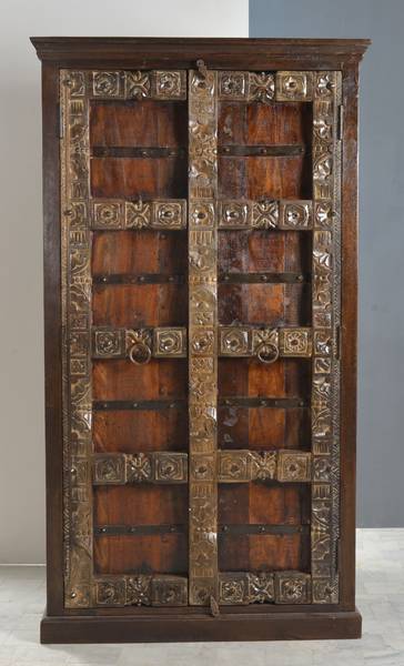 ALMIRAH Schrank Braun - Massivholz - 100 x 180 x 45 cm