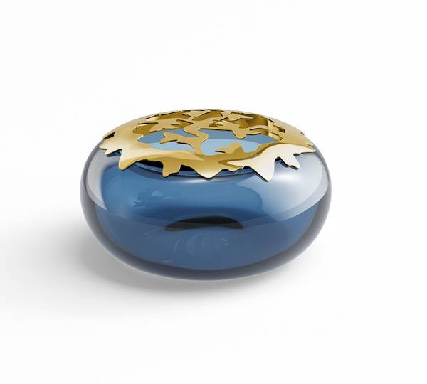 Osterdeko Bonbonniere Blau - Metall - 26 x 6 x 11 cm