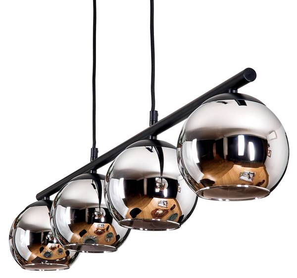 Pendelleuchte Cesaro Grau - Silber - Metall - 16 x 22 x 110 cm