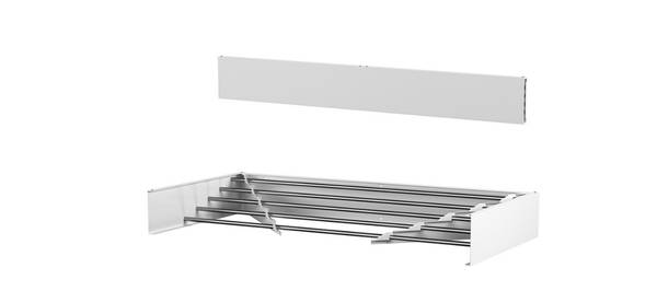Wandwäschetrockner Walldry Weiß - Metall - 80 x 10 x 40 cm