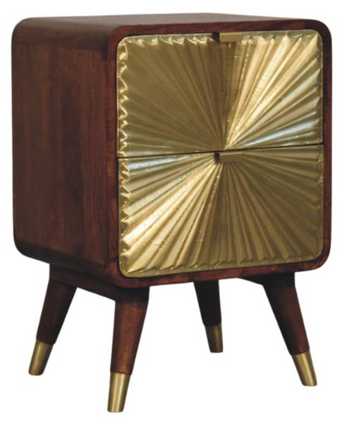 NACHTKASTEN Avora Braun - Mango - 40 x 60 x 35 cm