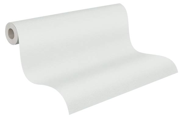 Vliestapete 3667 einfarbig Flur Design Weiß - Fleece - 53 x 1005 x 1 cm