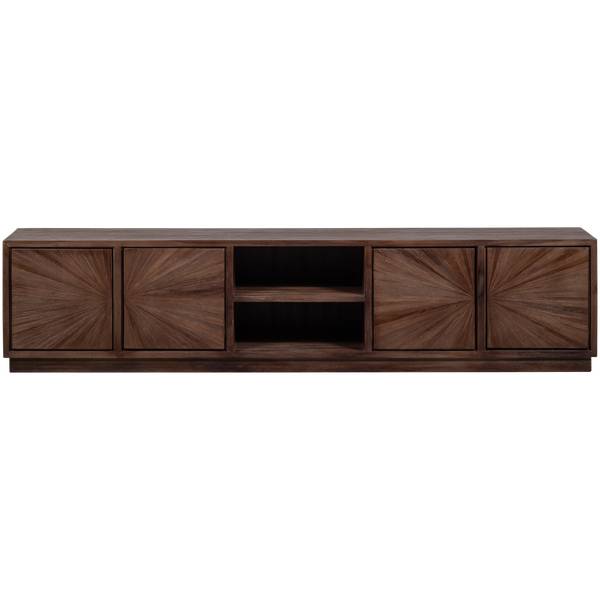 TV-Lowboard Sun Braun - Teakholz - 200 x 45 x 44 cm