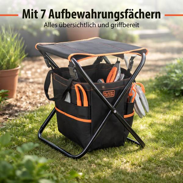 Tuinstoel MEBLTU5470031 Schwarz - Textil - 36 x 4 x 50 cm