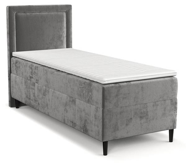 Boxspringbett Kallista Grau - H2 - Liegefläche Breite: 90 cm