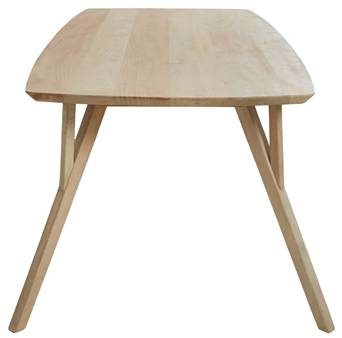 Tisch QUENZA Braun - Massivholz - 100 x 76 x 220 cm