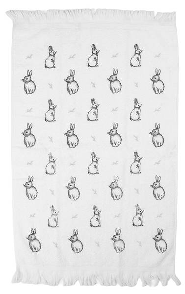 Gästehandtuch Danny Weiß - Textil - 66 x 66 x 40 cm