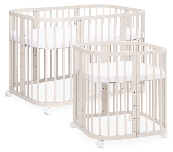 Babybett CLASSIC 7in1 2-tlg. Beige - Buche - 78 x 75 x 128 cm