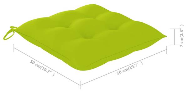 Chaise de jardin 3009268-2 (lot de 4) Vert brillant