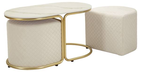 Couchtisch Relax Metall - 79 x 44 x 79 cm