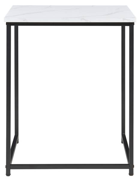 Table basse gigogne Trollhättan lot de 3 Blanc - Bois manufacturé - Métal - 50 x 60 x 50 cm