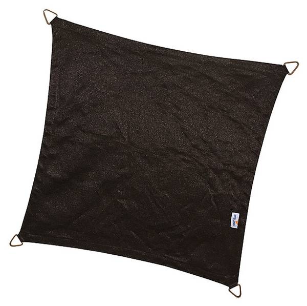 Schaduwdoek Coolfit zwart - polyester - 360 x 1 x 360 cm