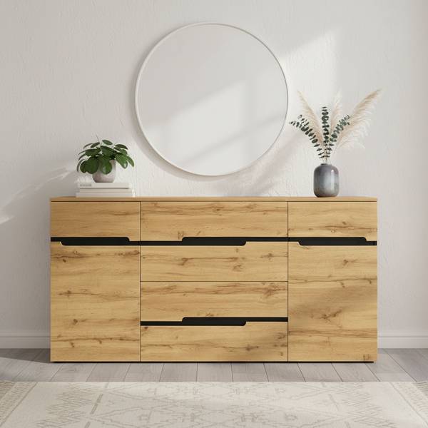 Sideboards Moonbow Braun - Holzwerkstoff - 160 x 80 x 40 cm