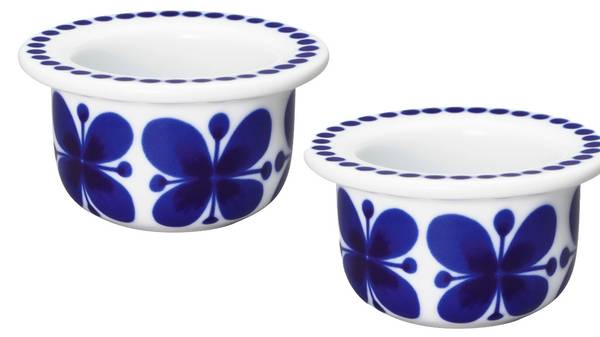 Eierbecher Mon Amie 2er Set Blau - Porzellan - 8 x 11 x 8 cm