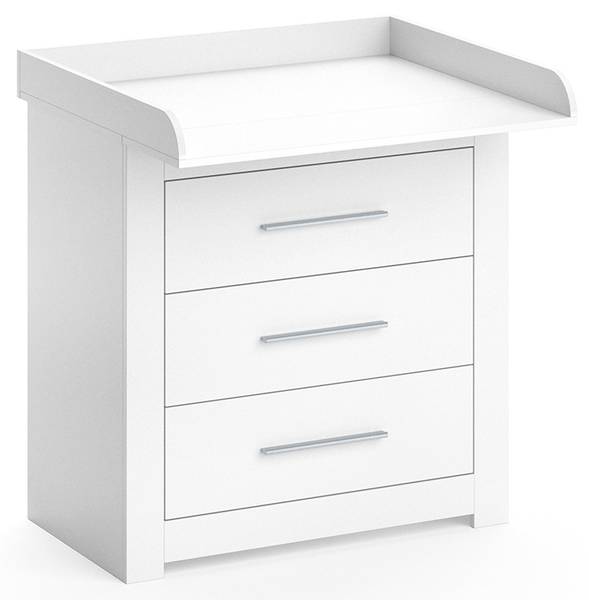 Commode Miro 34136 wit - plaatmateriaal op houtbasis - 87 x 87 x 49 cm