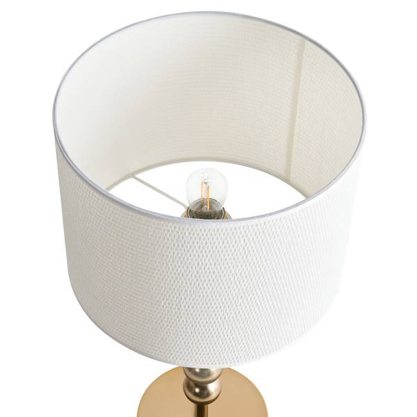 Lampe de table LOKY Laiton - Blanc