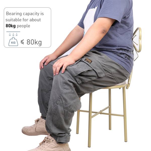Schminktisch Polsterstuhl Sitzhocker Gold - Samt - 40 x 85 x 40 cm