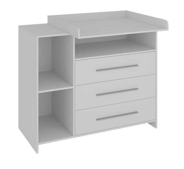 Commode à langer Paula 40283 Blanc - Bois manufacturé - 110 x 94 x 53 cm
