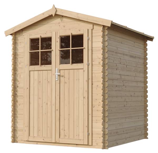Gartenhaus mit Boden M320F+M320G Beige - Fichte - 180 x 224 x 180 cm