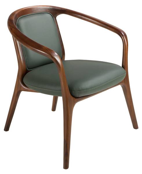 Fauteuil 5181 Vert - Tissu - Vinyle - 71 x 72 x 64 cm
