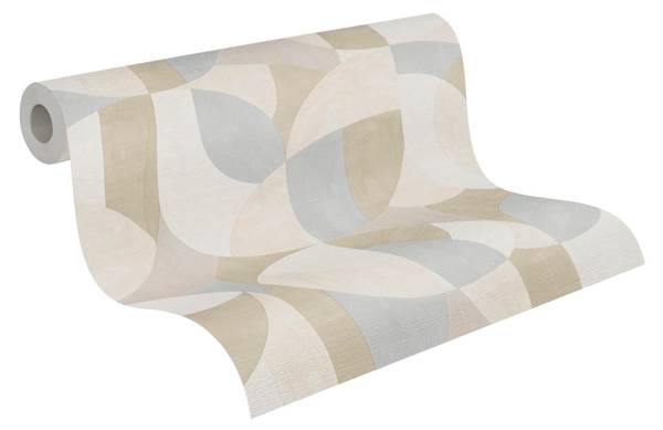 Vliestapete 399324-GU Grau - Fleece - 53 x 1005 x 1 cm