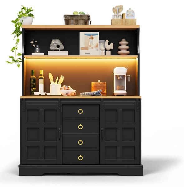 Küchenschrank HEDENS55 Ⅵ Schwarz - Holzwerkstoff - 40 x 150 x 120 cm