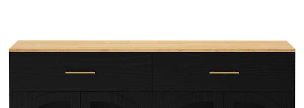 Sideboard Neptunus Ⅰ Schwarz