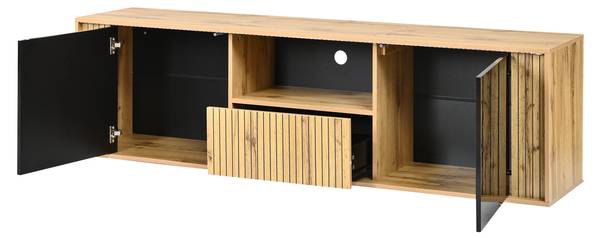 TV-Schrank Astraios Ⅹ Schwarz - Holz