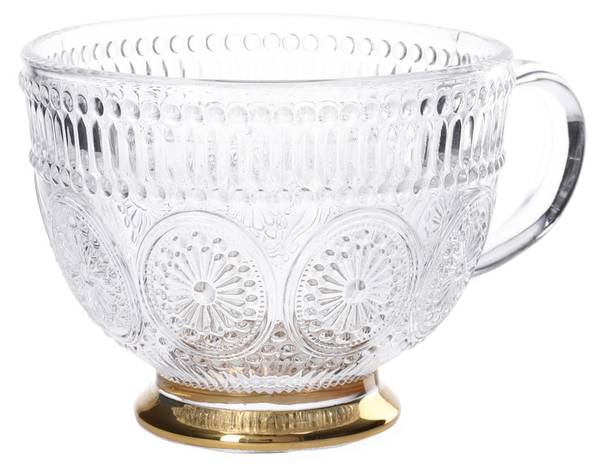 Tasse BARREL 6er-Set Glas - 11 x 9 x 11 cm