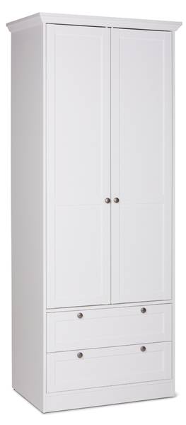 Schrank LANDWOOD Weiß - Holzwerkstoff - 51 x 200 x 80 cm