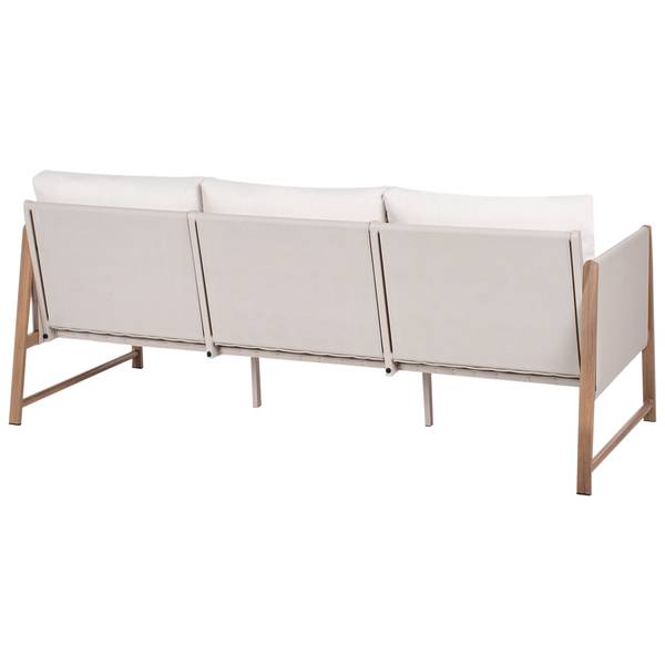 Zitgroep NOLA 5-delig beige - bruin - metaal - Breedte: 83 cm