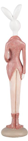 Decoratie Beeld Konijn Easter&Ictor wit - kunststof - 4 x 22 x 4 cm