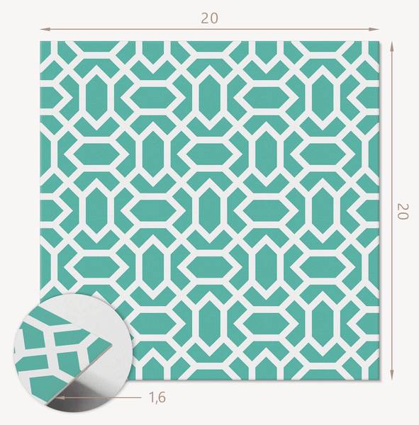 Vinyl tegels 00057183 (20er - Set) 20 x 20 cm