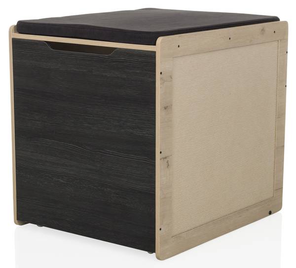 Katzenhaus KITTY PAWBOX 2 Braun - Holzwerkstoff - Holz teilmassiv - 50 x 55 x 60 cm