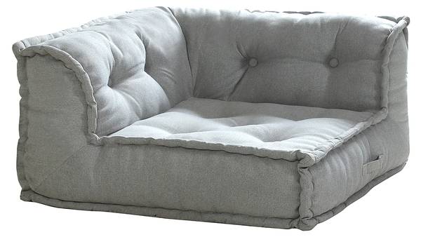 Sessel mit gerader Rückenlehne DIROLA Grau - Textil - 80 x 43 x 80 cm