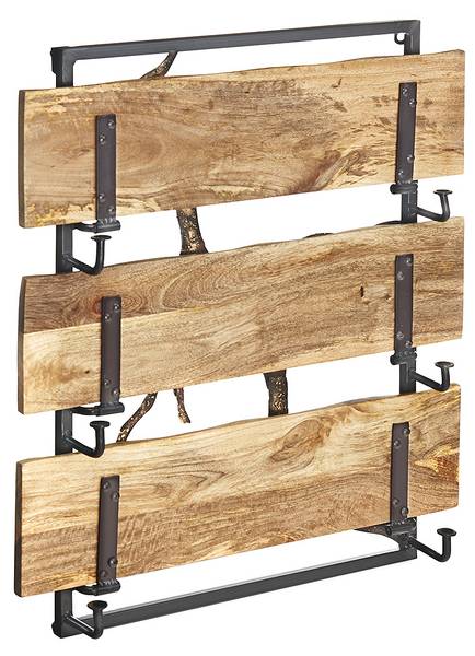 Wandregal TWIGSHELF3 Braun - Holzwerkstoff - 20 x 66 x 59 cm
