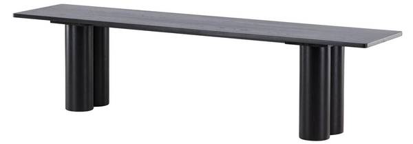 Sitzbank Olivia Schwarz - Holzwerkstoff - 180 x 45 x 40 cm