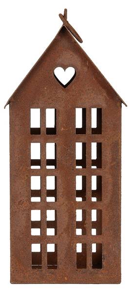 Dekorationsfigur Haus Deco&Achi Braun - Metall - 11 x 30 x 13 cm